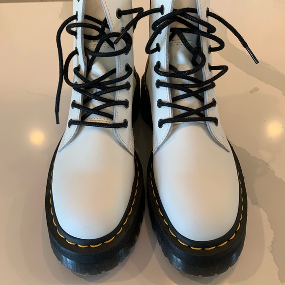 Dr. Martens Jadon White Platform - Picture 2 of 9